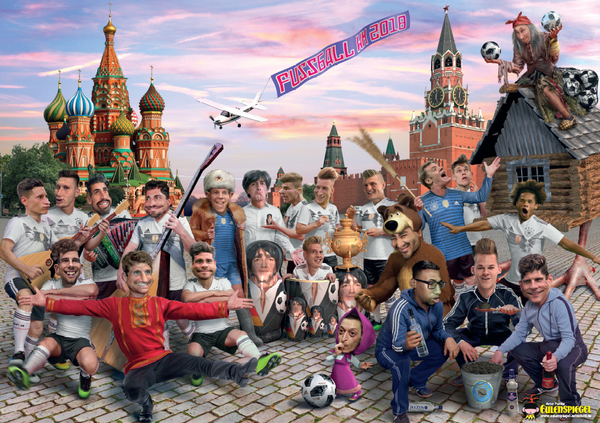 Fußball-WM 2018 in Russland - Poster