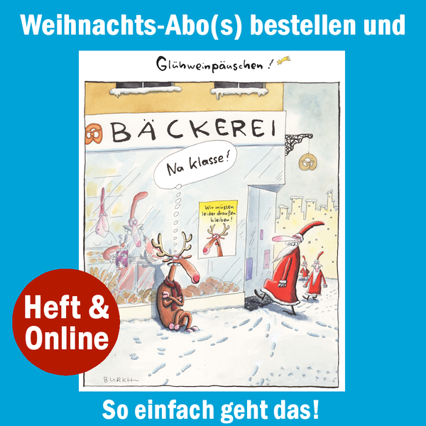 EULENSPIEGEL Weihnachts-Abo (Heft & Online)